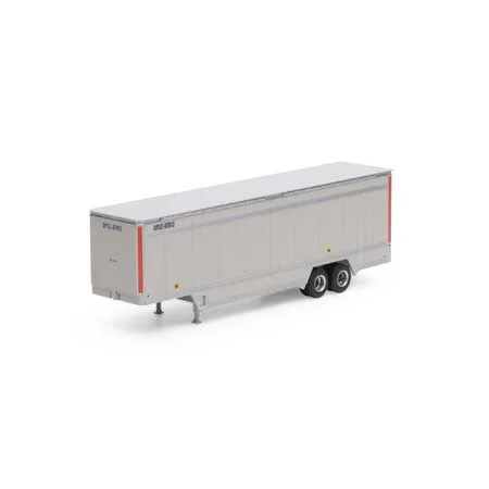 Athearn HO Scale RTR 40' Drop Sill Parcel Trailer,UPS/Red #87612