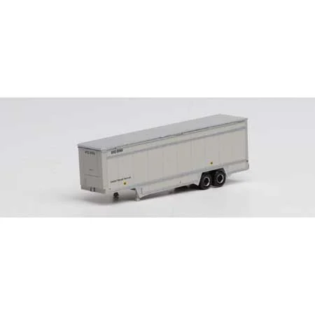 Athearn N Scale 40' Drop Sill Parcel Trailer, UPS/No Logo #87998
