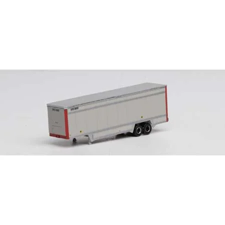Athearn N Scale 40' Drop Sill Parcel Trailer,UPS/Red Ends #86987