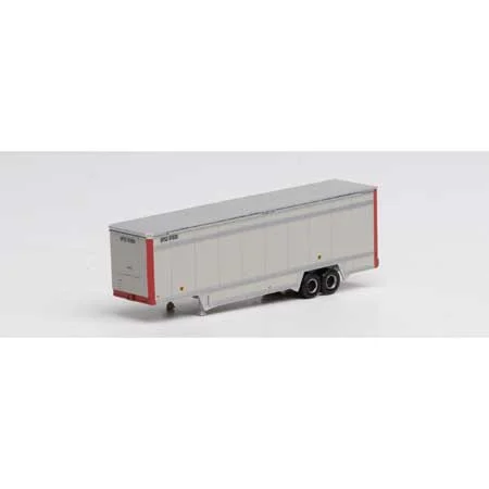Athearn N Scale 40' Drop Sill Parcel Trailer,UPS/Red Ends #87039