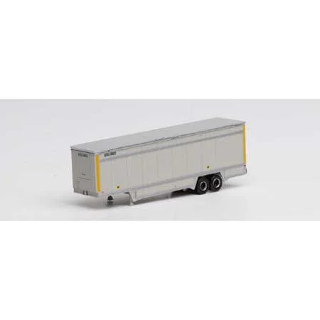 Athearn N Scale 40' Drop Sill Parcel Trailer, UPS/Yellow #80672