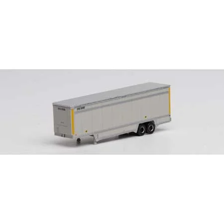 Athearn N Scale 40' Drop Sill Parcel Trailer, UPS/Yellow #80888
