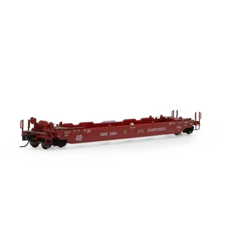 Athearn N Scale 48' Husky Stack Well, GBRX #2495