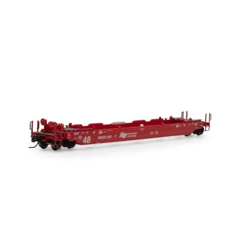 Athearn N Scale 48' Husky Stack Well, NWCX #981