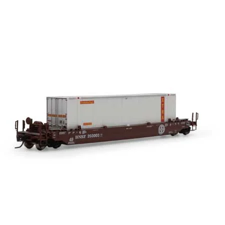 Athearn N Scale 48' Husky Stack Well,BNSF/48' XTRA#203003-951233