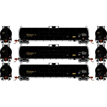 Athearn N Scale 33,900-Gallon LPG Tank/Flat, UTLX #2 (3)