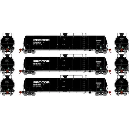 Athearn N Scale 33,900-Gallon LPG Tank/Late, PROX #1 (3)