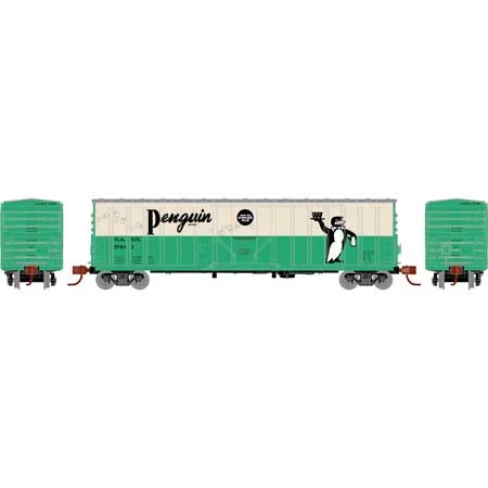 Athearn N Scale 50' NACC Box, Penguin Ginger Ale #7001