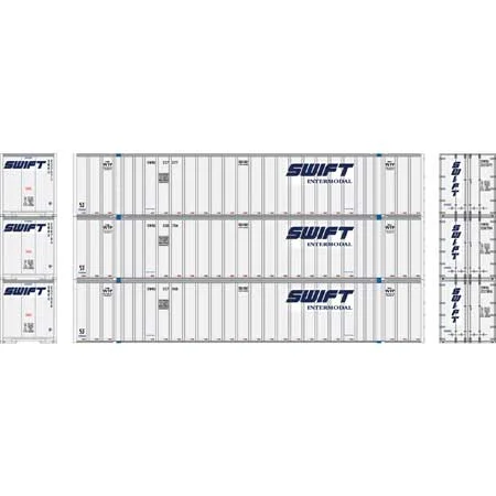 Athearn HO Scale RTR 53' Stoughton Containers, Swift # 2 (3)