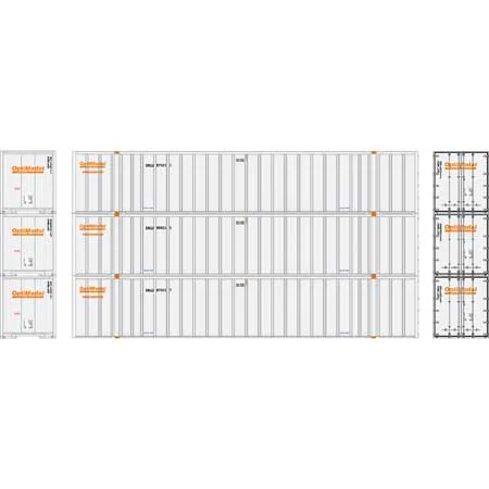 Athearn HO Scale RTR 53' Stoughton Containers, Optimodal # 2 (3)
