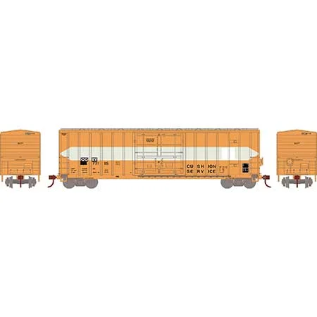 Athearn N Scale FMC 5327 12' Plug Door Box, QGRY #77115