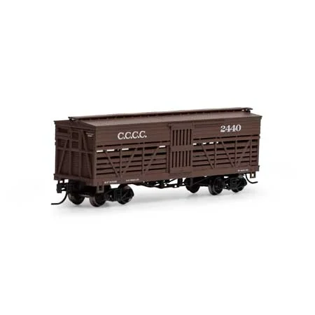 Athearn N Scale 36' Old Time Stock Car, CCCC #2440