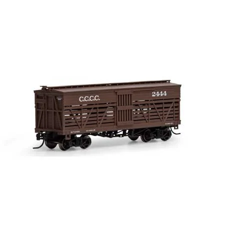 Athearn N Scale 36' Old Time Stock Car, CCCC #2444
