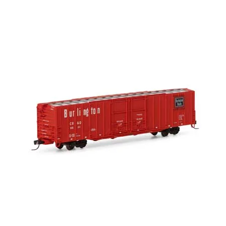 Athearn N Scale 60' PS Auto Box, CB&Q #9801