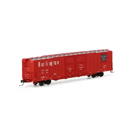 Athearn N Scale 60' PS Auto Box, CB&Q #9825