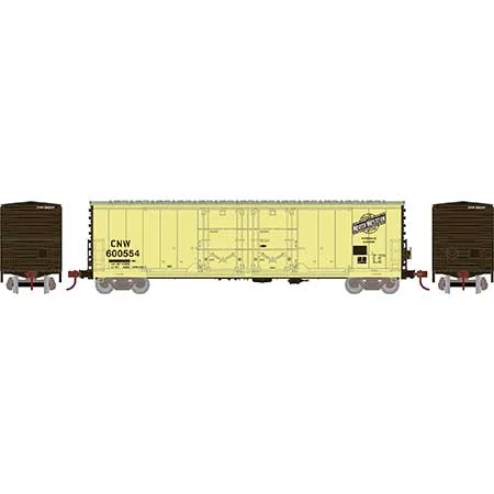 Athearn HO Scale RTR 50' Evans DD Plug Box, C&NW #600554