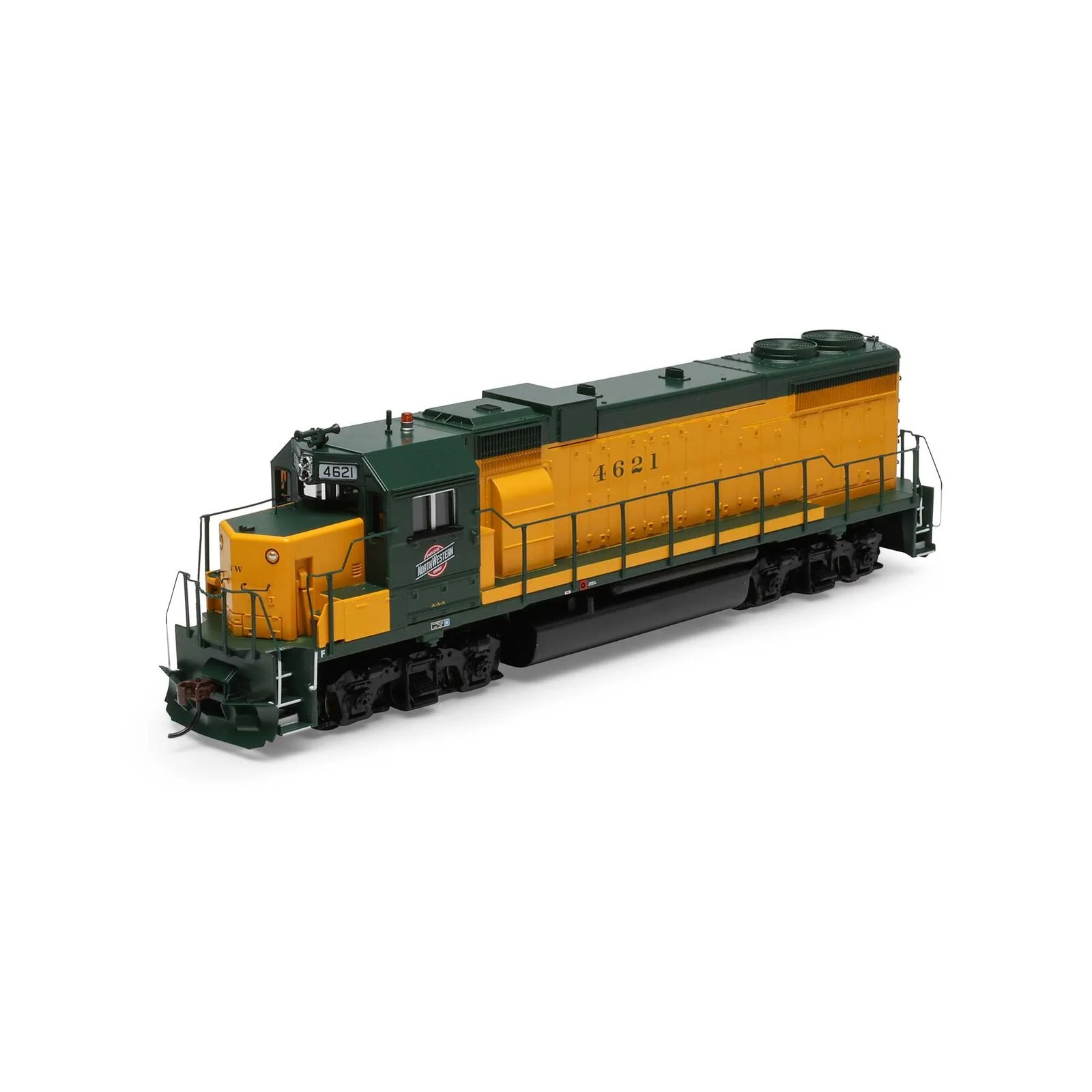 Athearn HO C&NW Chicago & NorthWestern #4621 GP38-2 Sound-Ready w/Speaker