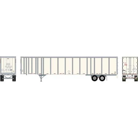 Athearn HO Scale 53' Wabash Plate Trailer Own/Operator #F38154 - 72827