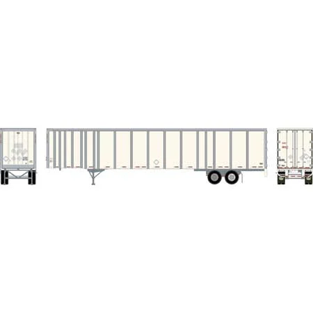Athearn HO Scale 53' Wabash Plate Trailer Own/Operator #F38160 - 72828