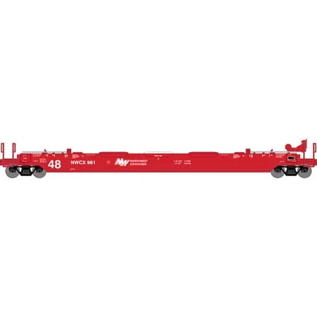 Athearn HO Scale RTR 48' Husky Stack Well, NWCX #981
