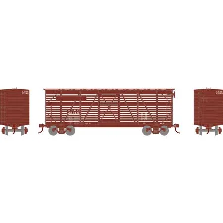 Athearn HO Scale 40' Stock Car, ATSF #25140