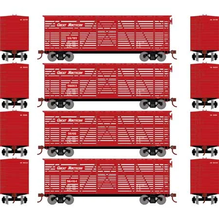 Athearn HO Scale 40' Stock Car, GN #1 (4)
