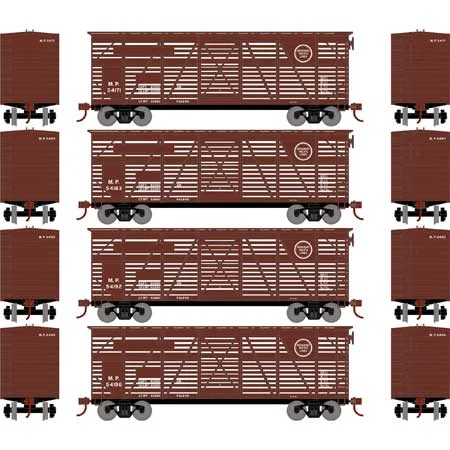 Athearn HO Scale 40' Stock Car, MP #1 (4)