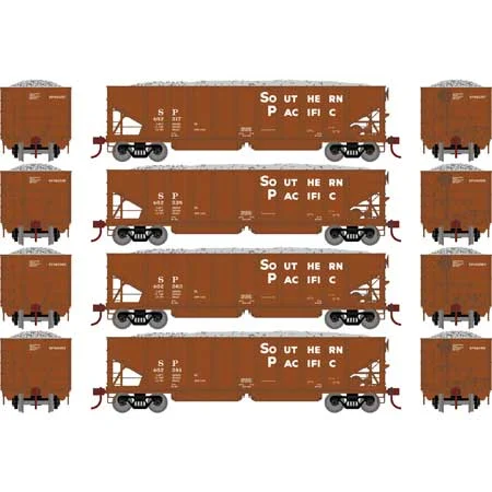 Athearn HO Scale 40' Ribbed 3-Bay Ballast Hopper, SP #1 (4)