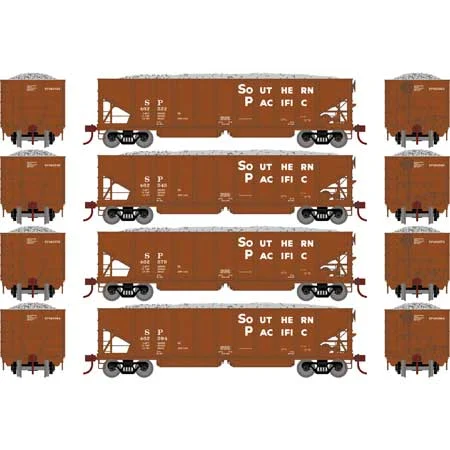 Athearn HO Scale 40' Ribbed 3-Bay Ballast Hopper, SP #2 (4)