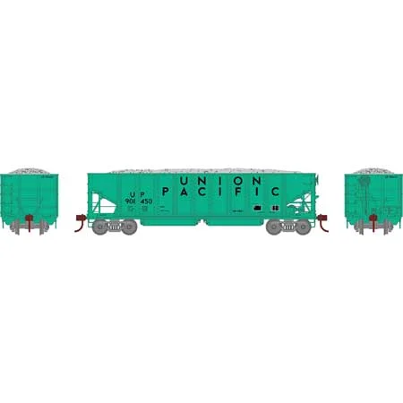 Athearn HO Scale 40' Ribbed 3-Bay Ballast Hopper, UP #901450