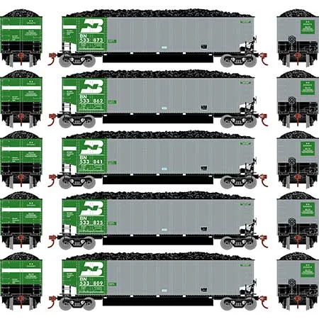 Athearn HO Scale Bethgon Coalporter w/Load, BN #3 (5)