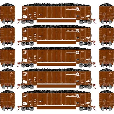 Athearn HO Scale Bethgon Coalporter w/Load, CR #1 (5)