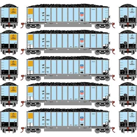 Athearn HO Scale Bethgon Coalporter w/Load, UP #2 (5)