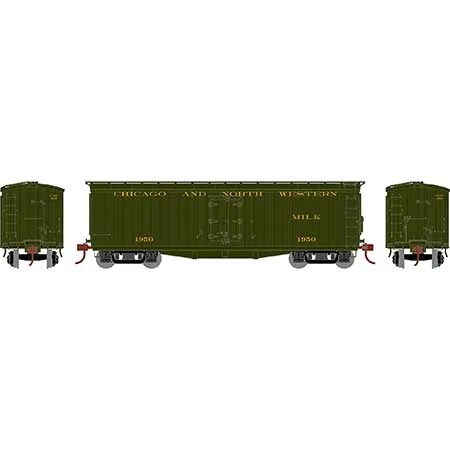 Athearn HO Scale 40' Pfaudler Milk Car, C&NW #1950