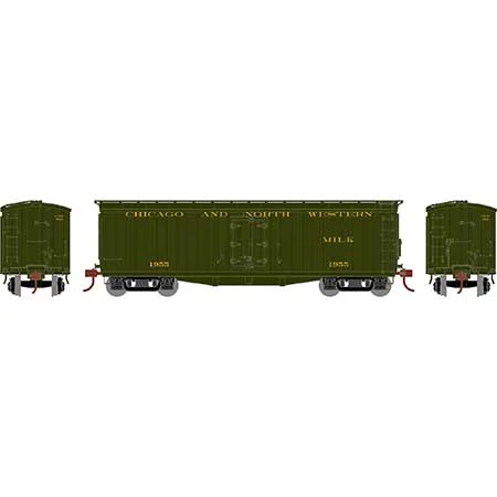 Athearn HO Scale 40' Pfaudler Milk Car, C&NW #1955