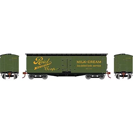 Athearn HO Scale 40' Pfaudler Milk Car, Reid Ice Cream #104