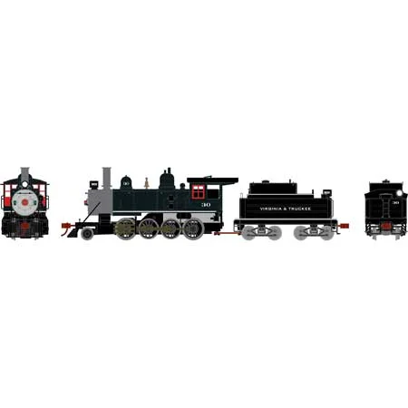 Athearn HO Scale Old Time 2-8-0 w/DCC & Sound, V&T #30