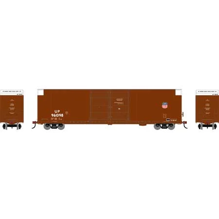 Athearn HO Scale RTR FMC 60' DD/SS Hi-Cube Box, UP #961098