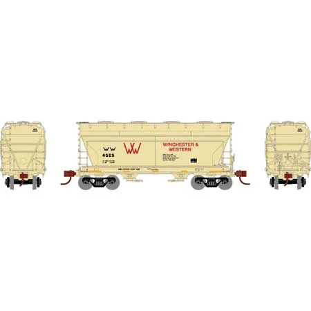 Athearn HO Scale RTR ACF 2970 Cover Hopper, W&W #4525