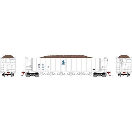 Athearn HO Scale RTR 5Bay Rapid DischargeHopper,ITGX/White#10000