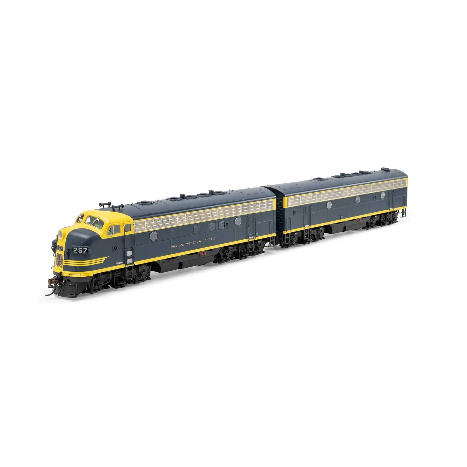 Athearn Genesis HO Scale Santa Fe ATSF #257L, 257A F7A-B Locomotives - DCC-Ready - 19574