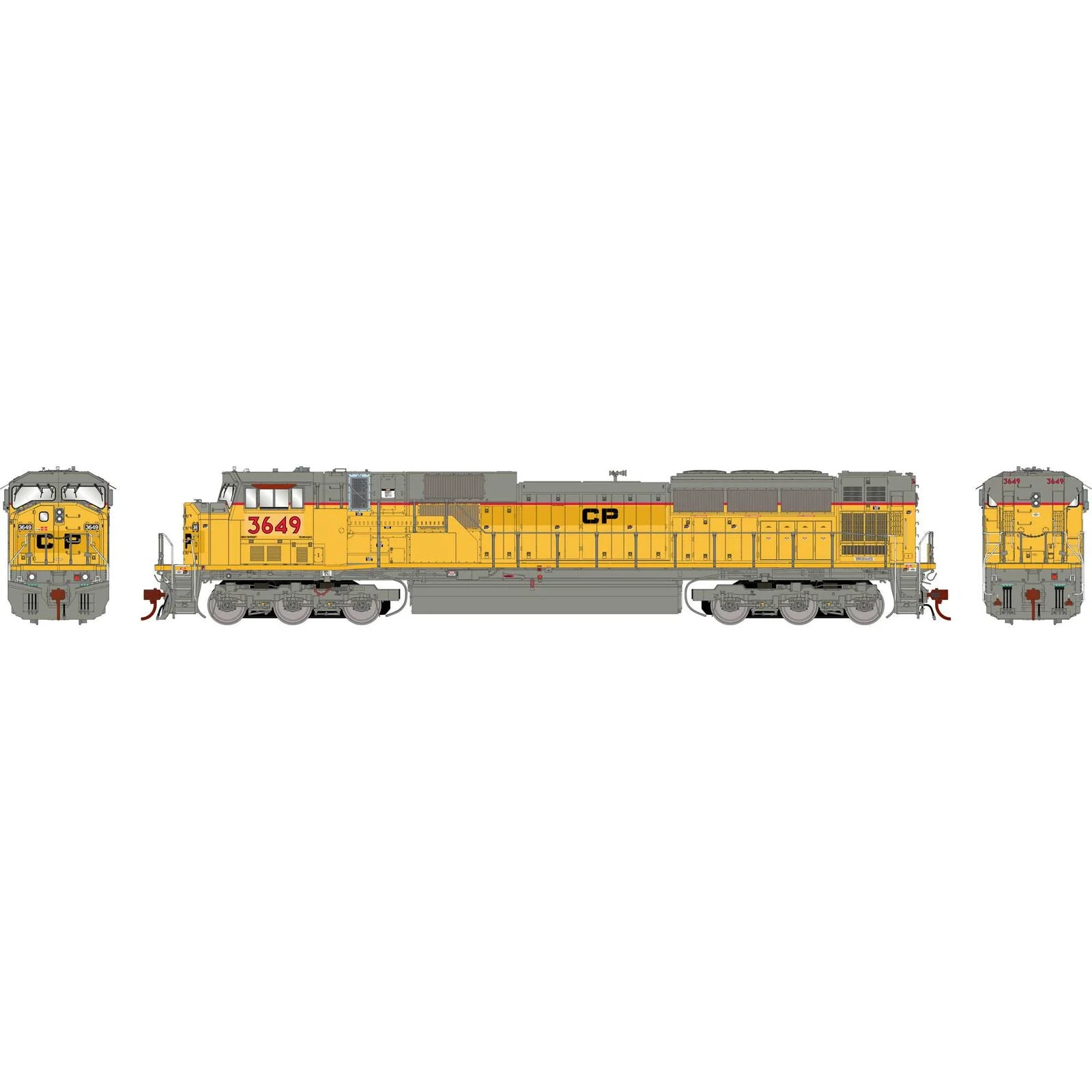 Athearn Genesis HO Canadian Pacific Ex UP #3649 EMD SD90/43MAC Locomotive DCC Ready