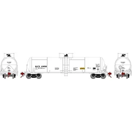 Athearn Genesis HO Scale 20K Gal Acid Tank, GATX/White #41858