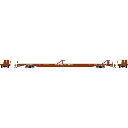 Athearn Genesis HO Scale F89-F 89'8" TOFC Flat, TTX/Brown #150677