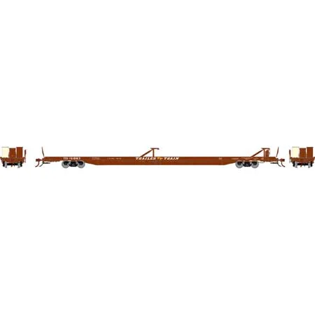 Athearn Genesis HO Scale F89-F 89'8" TOFC Flat, TTX/Brown #151883