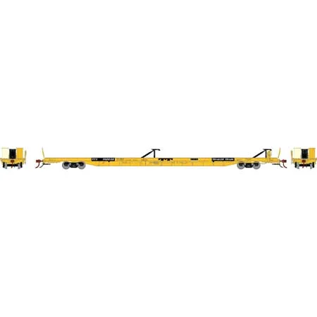 Athearn Genesis HO Scale F89-F 89'8" TOFC Flat, TTX/Yellow #152638