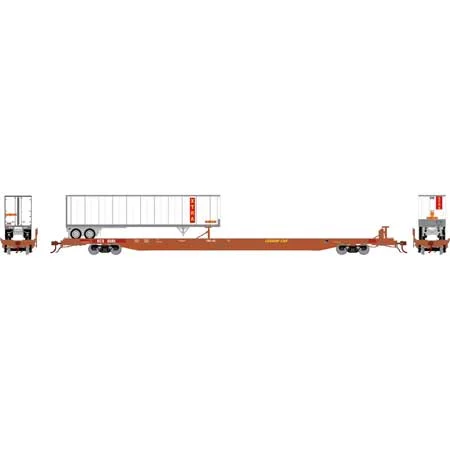 Athearn Genesis HO Scale F89-F 89'8" Flat w/Trailer, KCS #8580