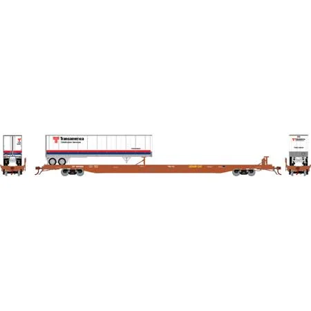 Athearn Genesis HO Scale F89-F 89'8" Flat w/Trailer, SP #900999