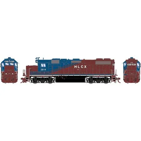 Athearn Genesis HO Scale GP38-2 w/DCC & Sound, HLCX #3814