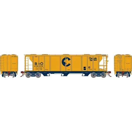 Athearn Genesis HO Scale PS-2 2893 3-Bay Covered Hopper, B&O #628038